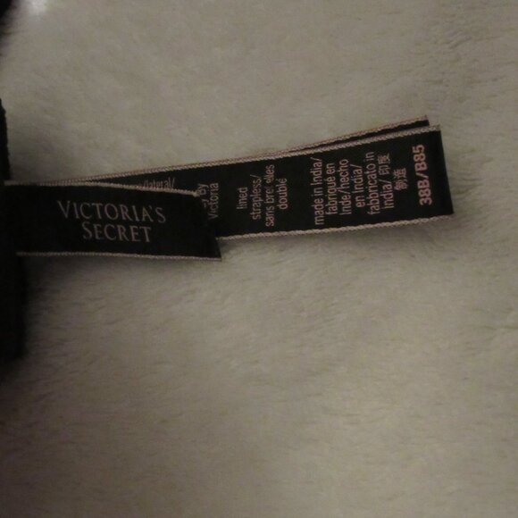 Victoria's Secret Body By Victoria Lined Strapless Black Bra 38B - Picture 5 of 6